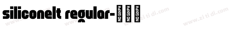siliconelt regular字体转换